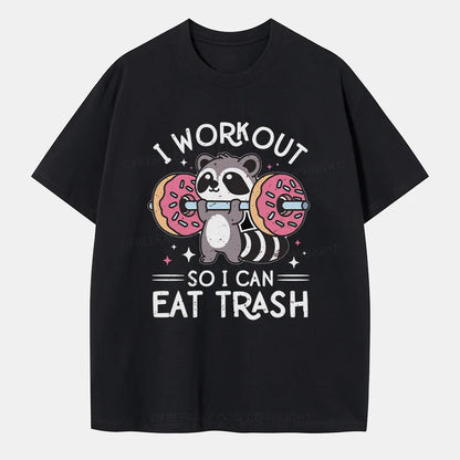 Vintage I Workout So I Can Eat Trash Classic T-Shirt