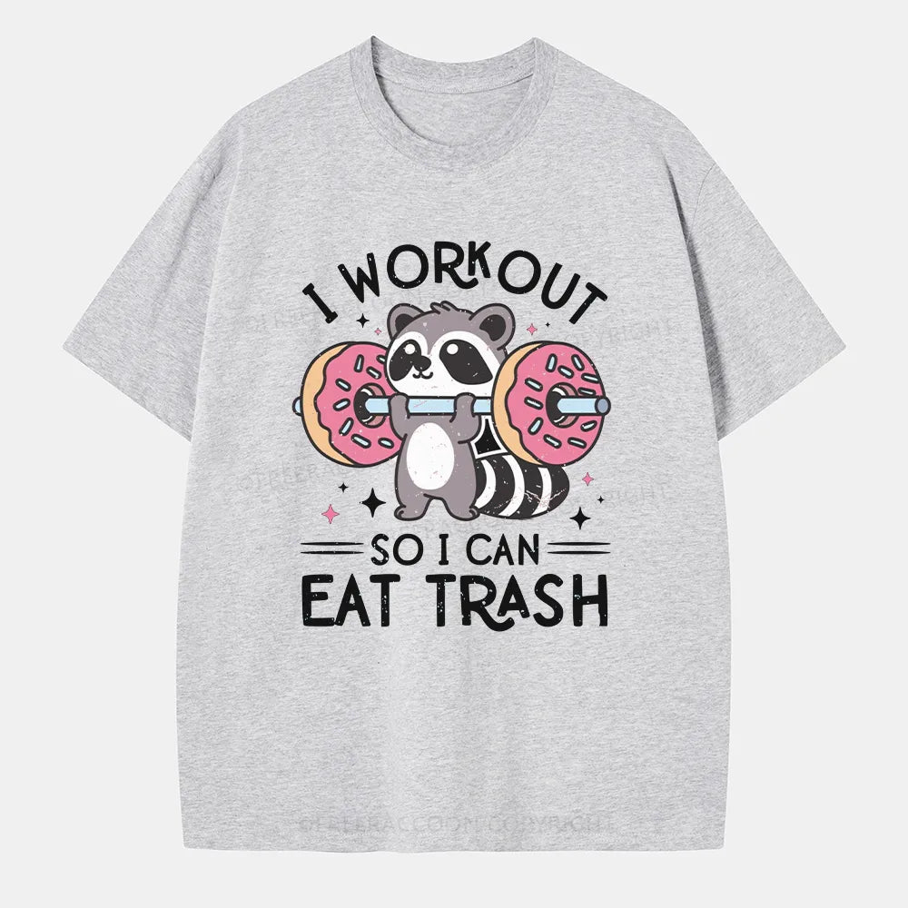 Vintage I Workout So I Can Eat Trash Classic T-Shirt