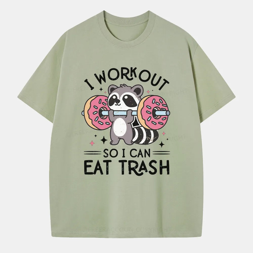 Vintage I Workout So I Can Eat Trash Classic T-Shirt