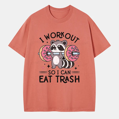 Vintage I Workout So I Can Eat Trash Classic T-Shirt