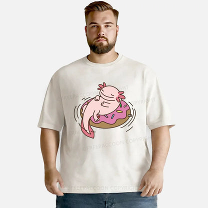 Vintage Axolotl And Dount Washed T-Shirt