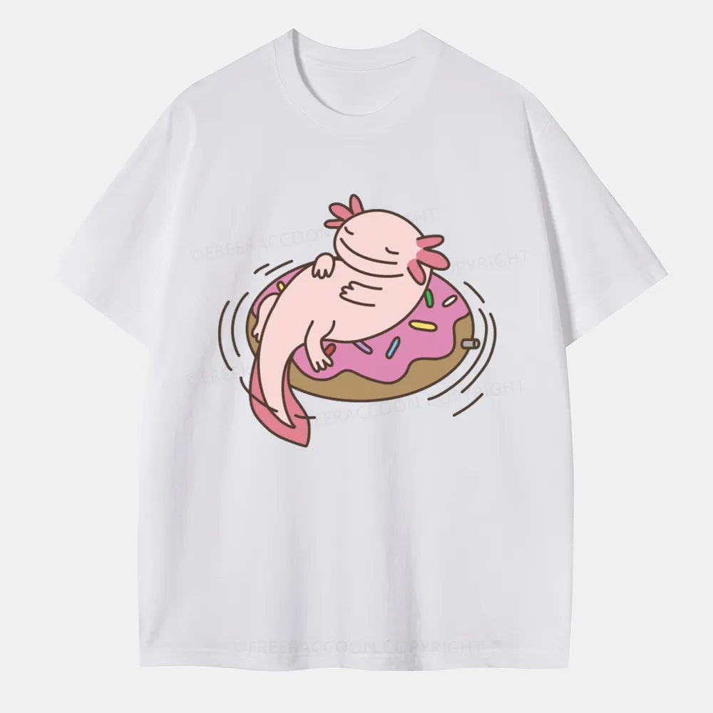 Vintage Axolotl And Dount Classic T-Shirt