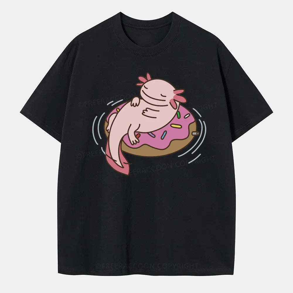 Vintage Axolotl And Dount Classic T-Shirt