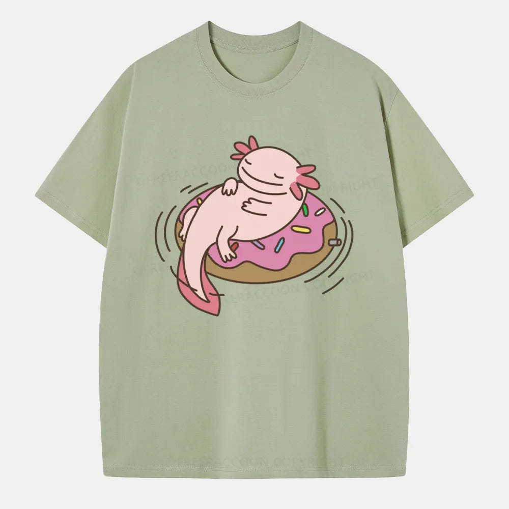 Vintage Axolotl And Dount Classic T-Shirt