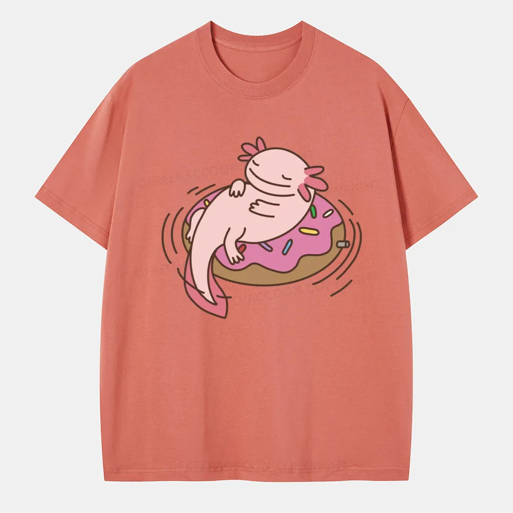 Vintage Axolotl And Dount Classic T-Shirt