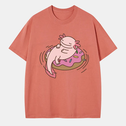 Vintage Axolotl And Dount Classic T-Shirt