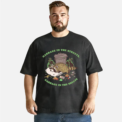 Vintage Garbage In The Streets, Garbage In The Sheets Washed T-Shirt