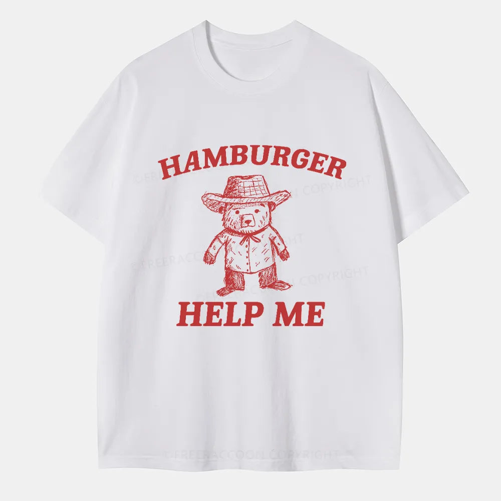 Vintage Hamburger Help Me Classic T-Shirt