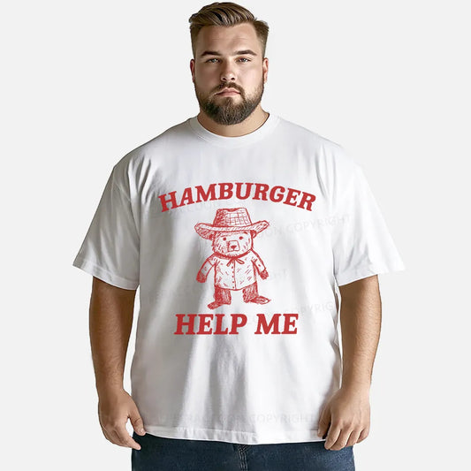 Vintage Hamburger Help Me Classic T-Shirt