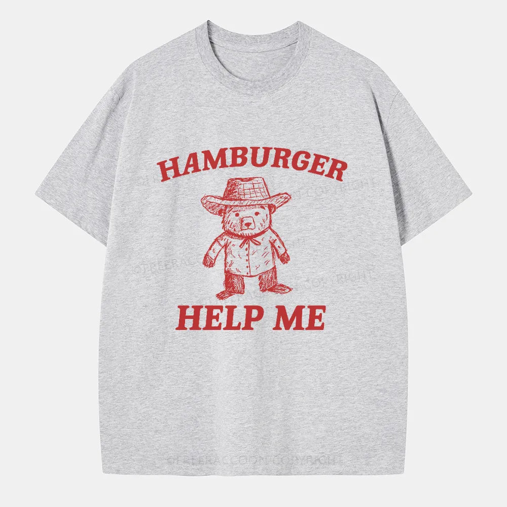 Vintage Hamburger Help Me Classic T-Shirt