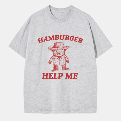 Vintage Hamburger Help Me Classic T-Shirt