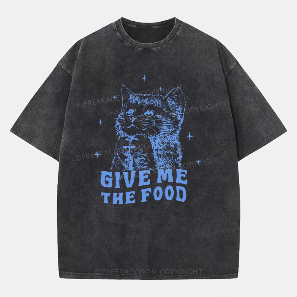 Vintage Give Me The Food Washed T-Shirt