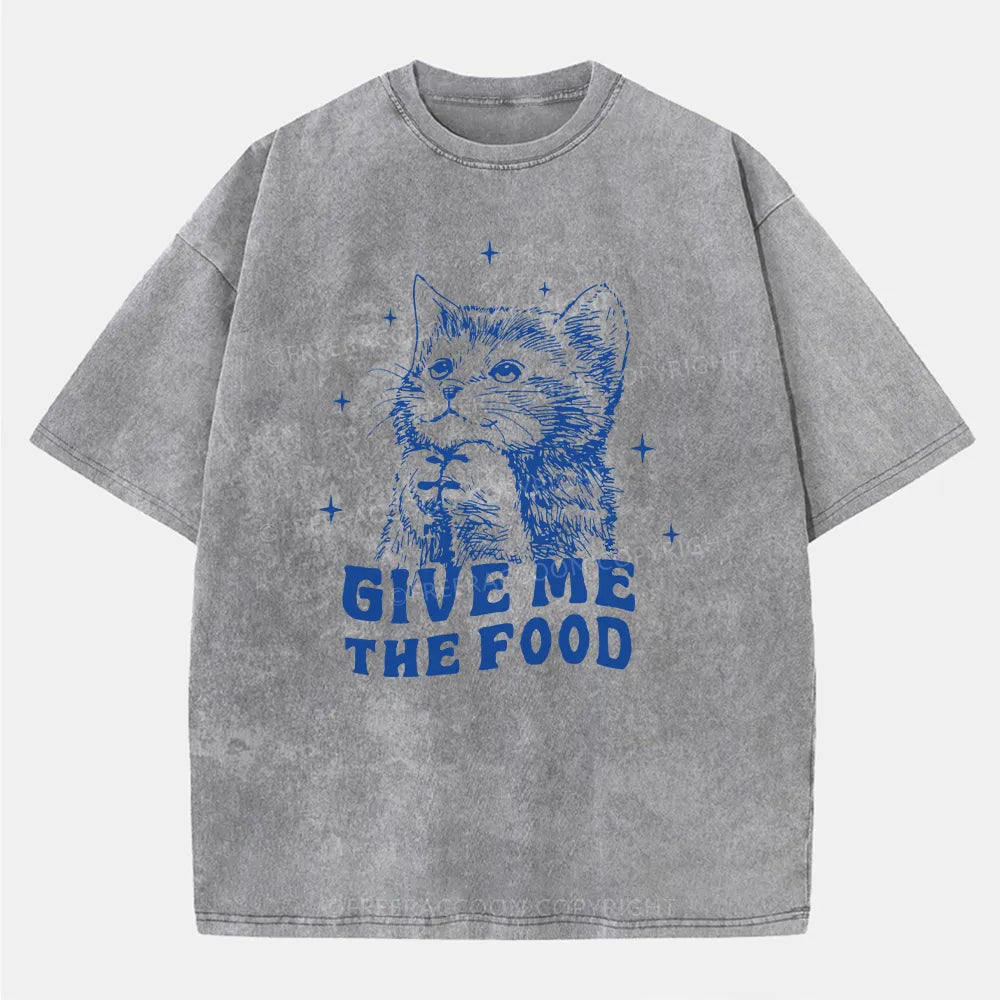 Vintage Give Me The Food Washed T-Shirt