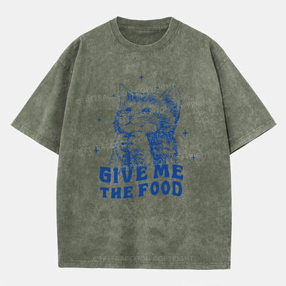 Vintage Give Me The Food Washed T-Shirt