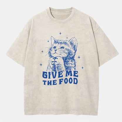 Vintage Give Me The Food Washed T-Shirt