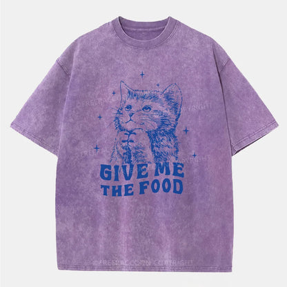 Vintage Give Me The Food Washed T-Shirt