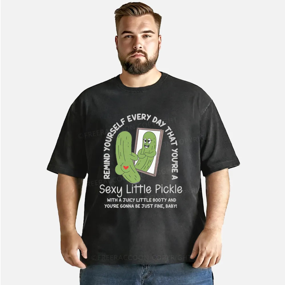 Vintage Remind Yourself Every Day That You’Re A Sexy Little Pickle Washed T-Shirt