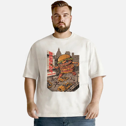 Vintage Burger Monster Washed T-Shirt