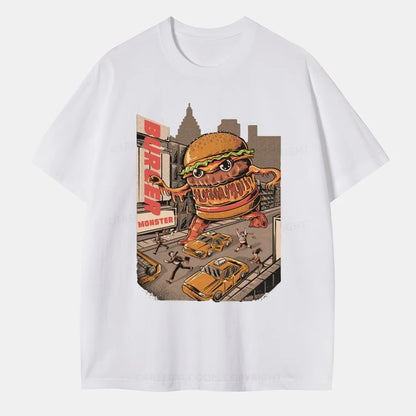 Vintage Burger Monster Classic T-Shirt