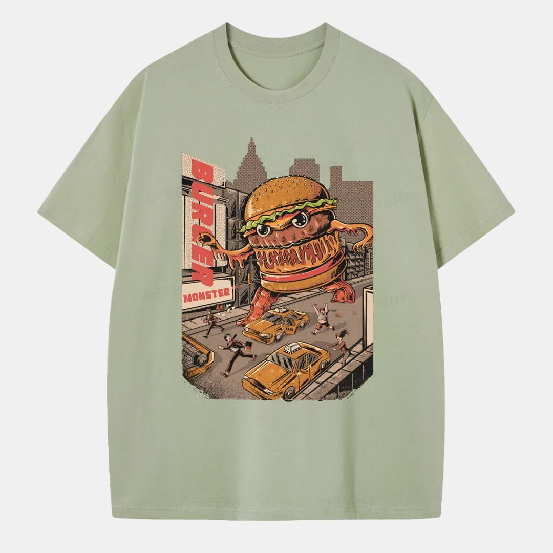 Vintage Burger Monster Classic T-Shirt