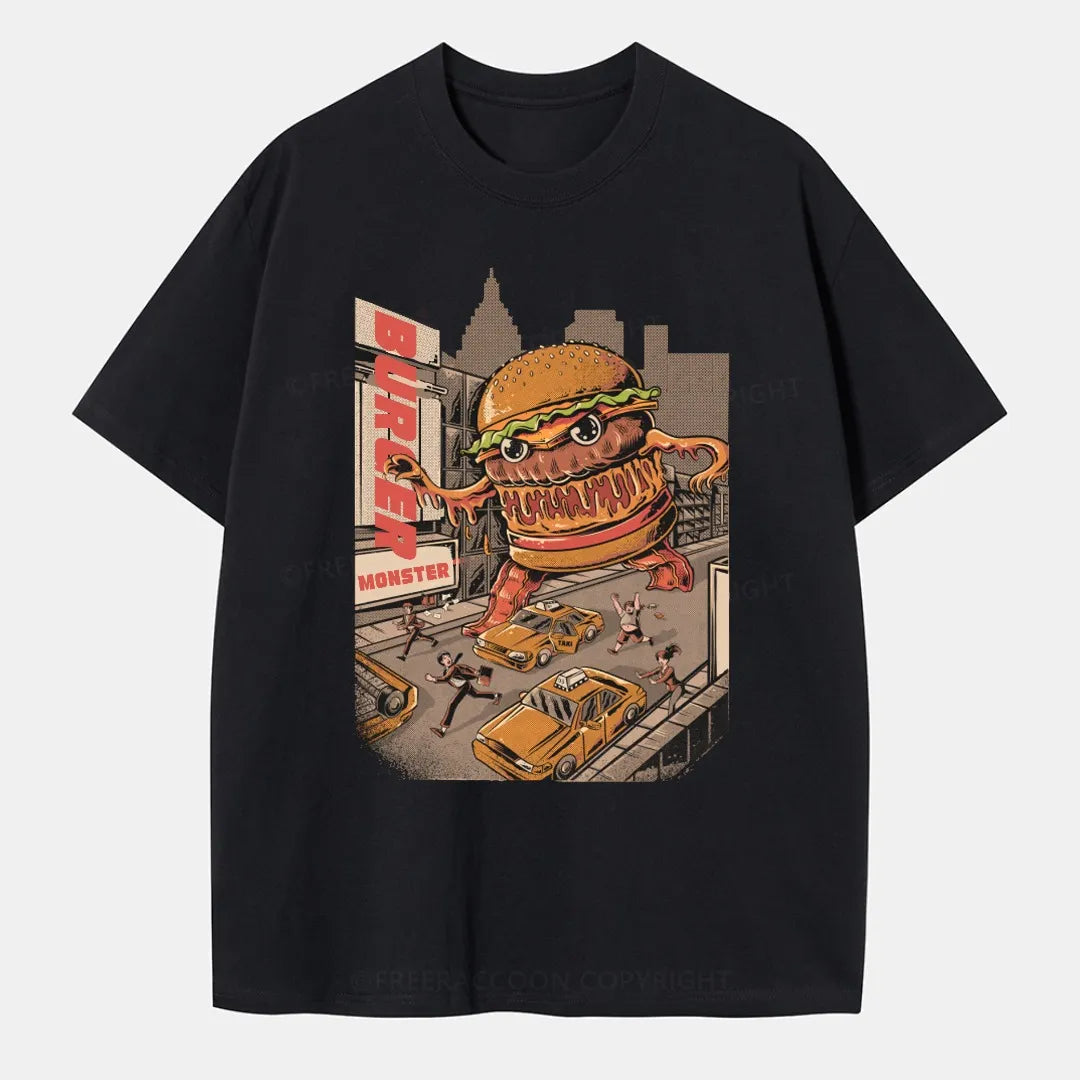 Vintage Burger Monster Classic T-Shirt