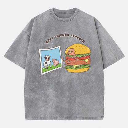 Vintage Best Friends Forever Washed T-Shirt