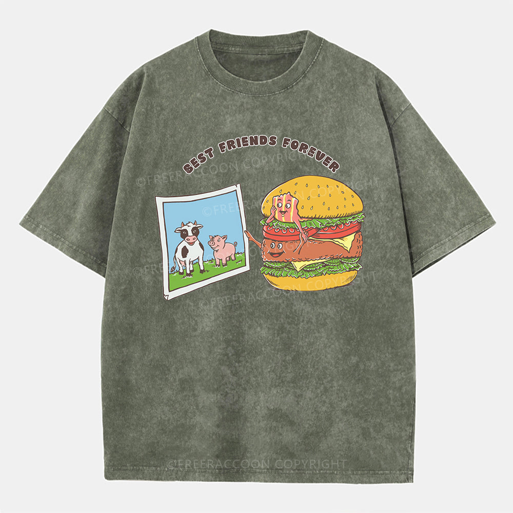 Vintage Best Friends Forever Washed T-Shirt