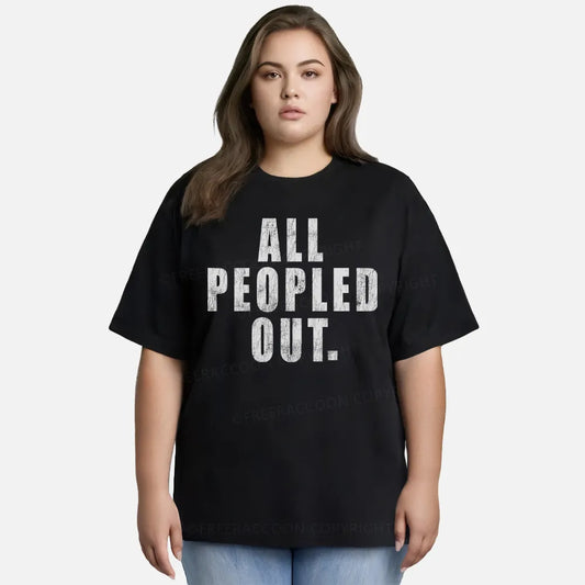 Vintage All Peopled Out Classic T-Shirt