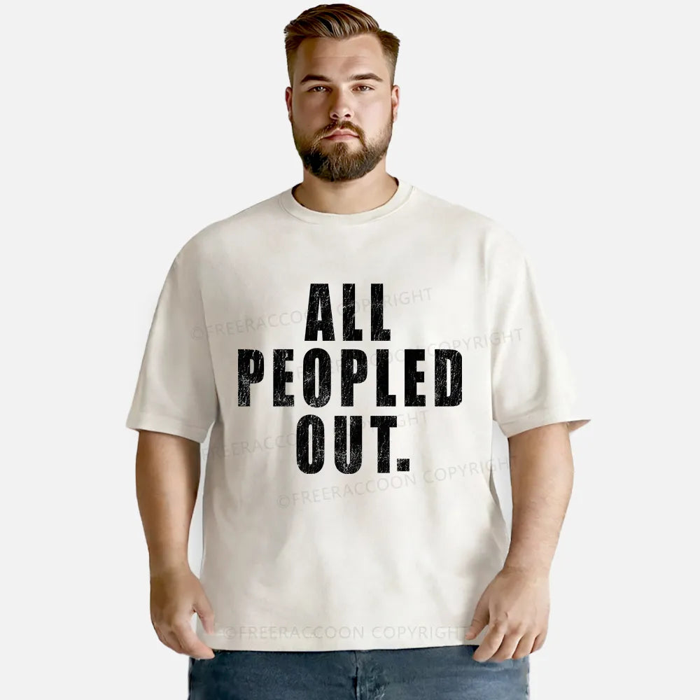 Vintage All Peopled Out Washed T-Shirt