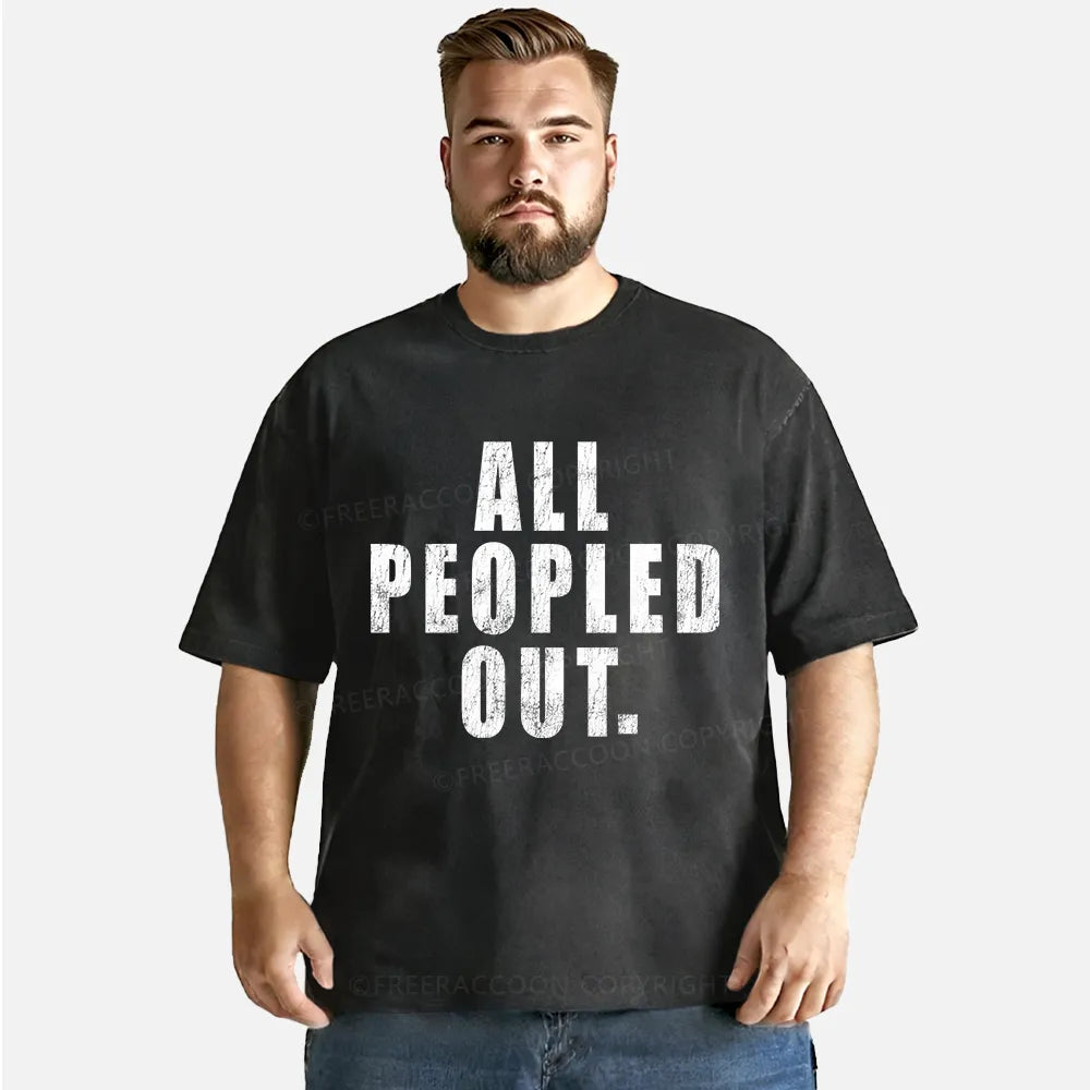 Vintage All Peopled Out Washed T-Shirt