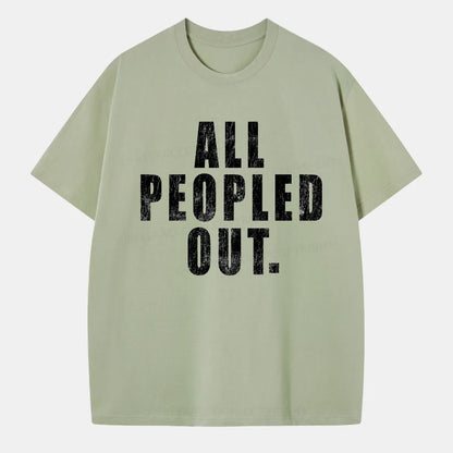 Vintage All Peopled Out Classic T-Shirt