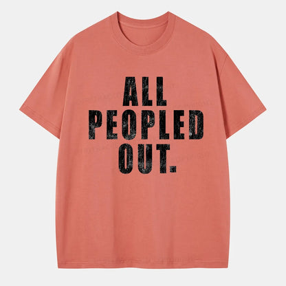 Vintage All Peopled Out Classic T-Shirt