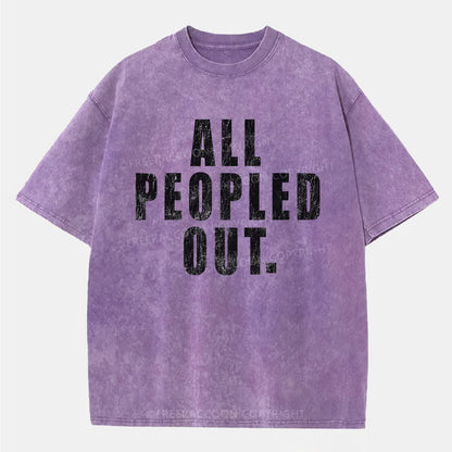 Vintage All Peopled Out Washed T-Shirt