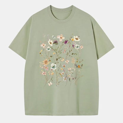 Vintage Boho Wildflowers Classic T-Shirt