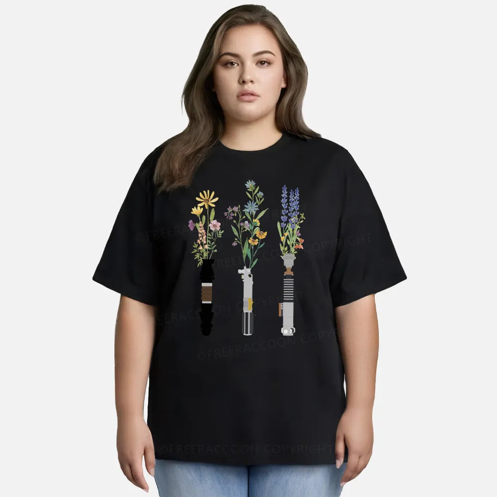 Vintage Floral Lightsaber Classic T-Shirt