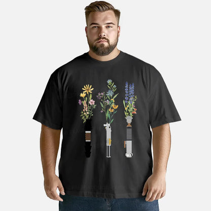 Vintage Floral Lightsaber Classic T-Shirt