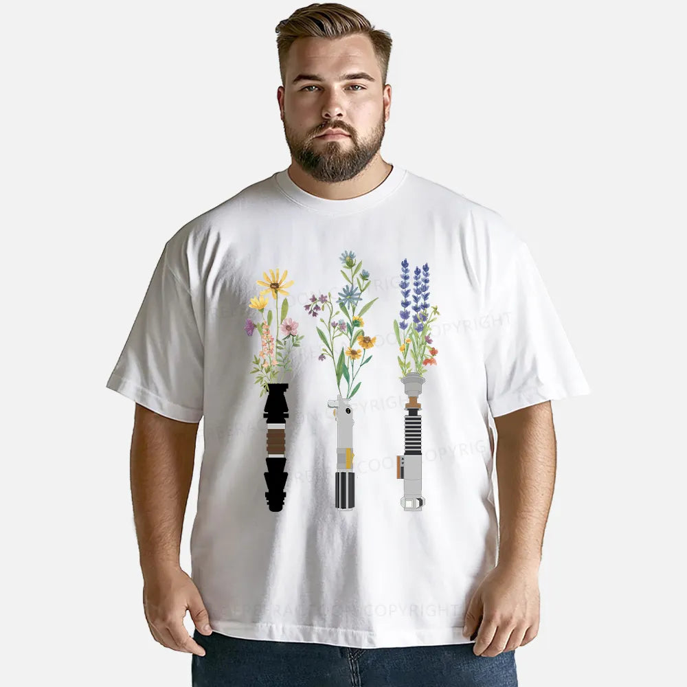 Vintage Floral Lightsaber Classic T-Shirt