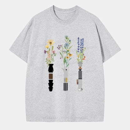 Vintage Floral Lightsaber Classic T-Shirt