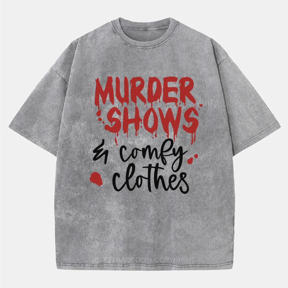 Vintage Murder Shows Comfy Washed T-Shirt