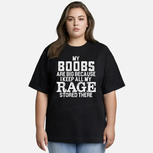 Vintage My Boobs Are Big Classic T-Shirt