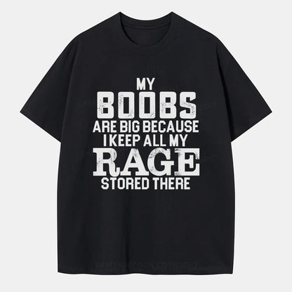 Vintage My Boobs Are Big Classic T-Shirt