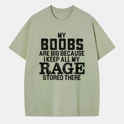 Vintage My Boobs Are Big Classic T-Shirt