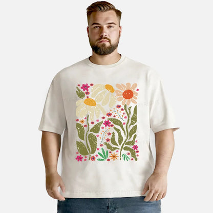 Vintage Hippie Flower Washed T-Shirt