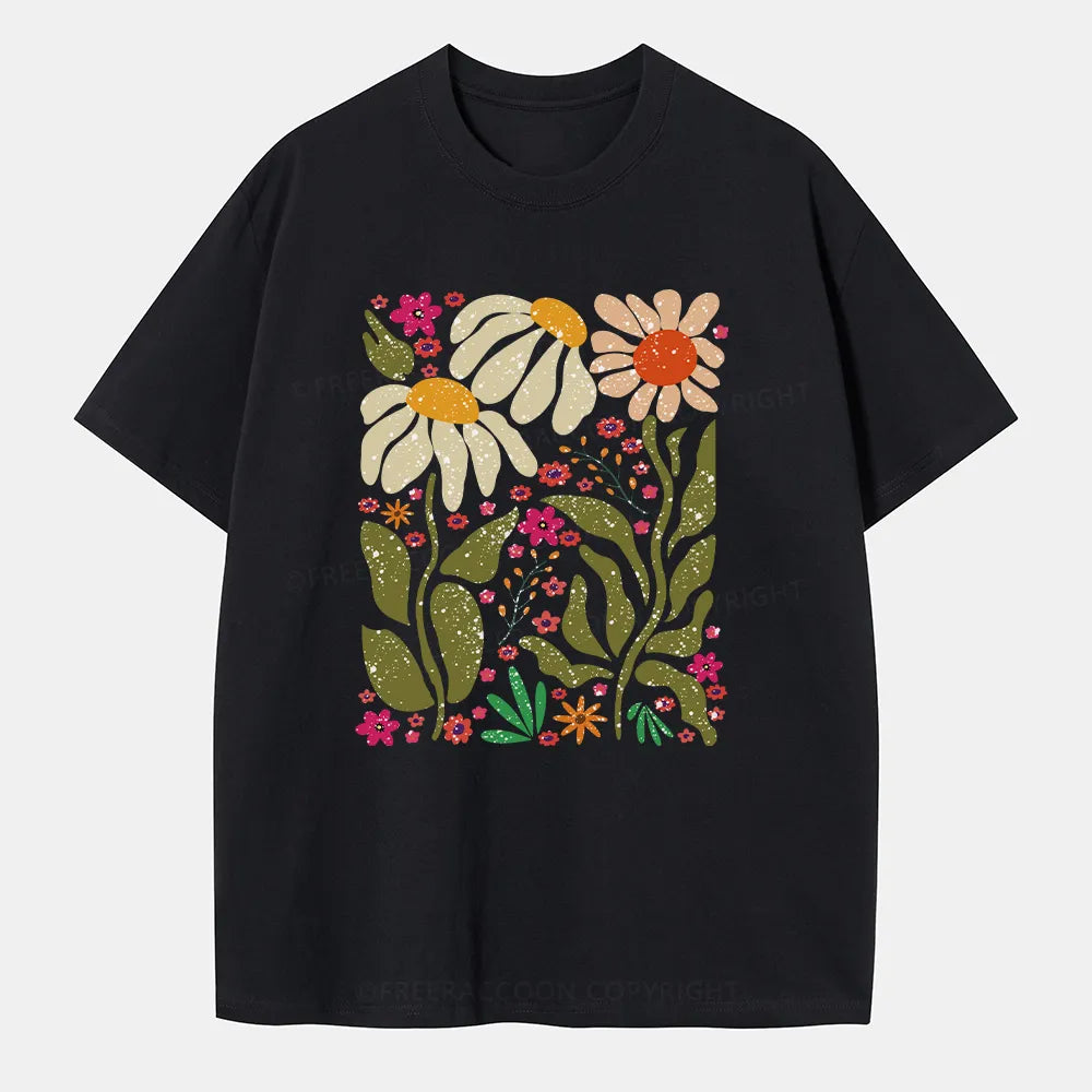 Vintage Hippie Flower Classic T-Shirt