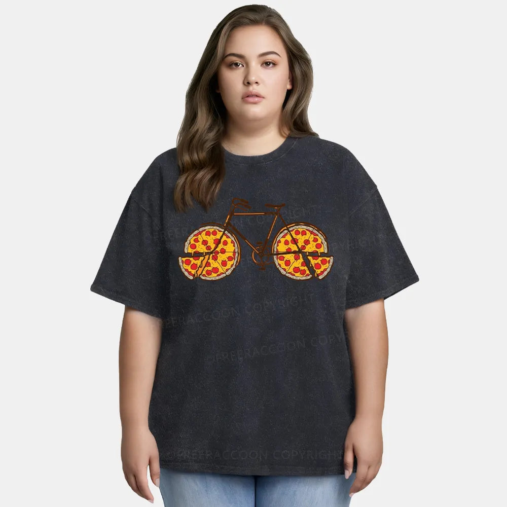 Vintage Pedal And Pizza Washed T-Shirt