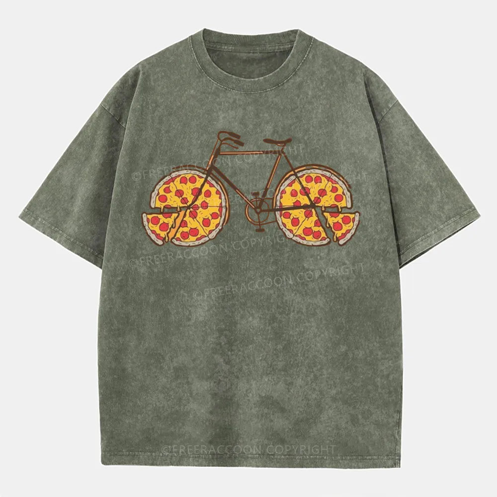 Vintage Pedal And Pizza Washed T-Shirt