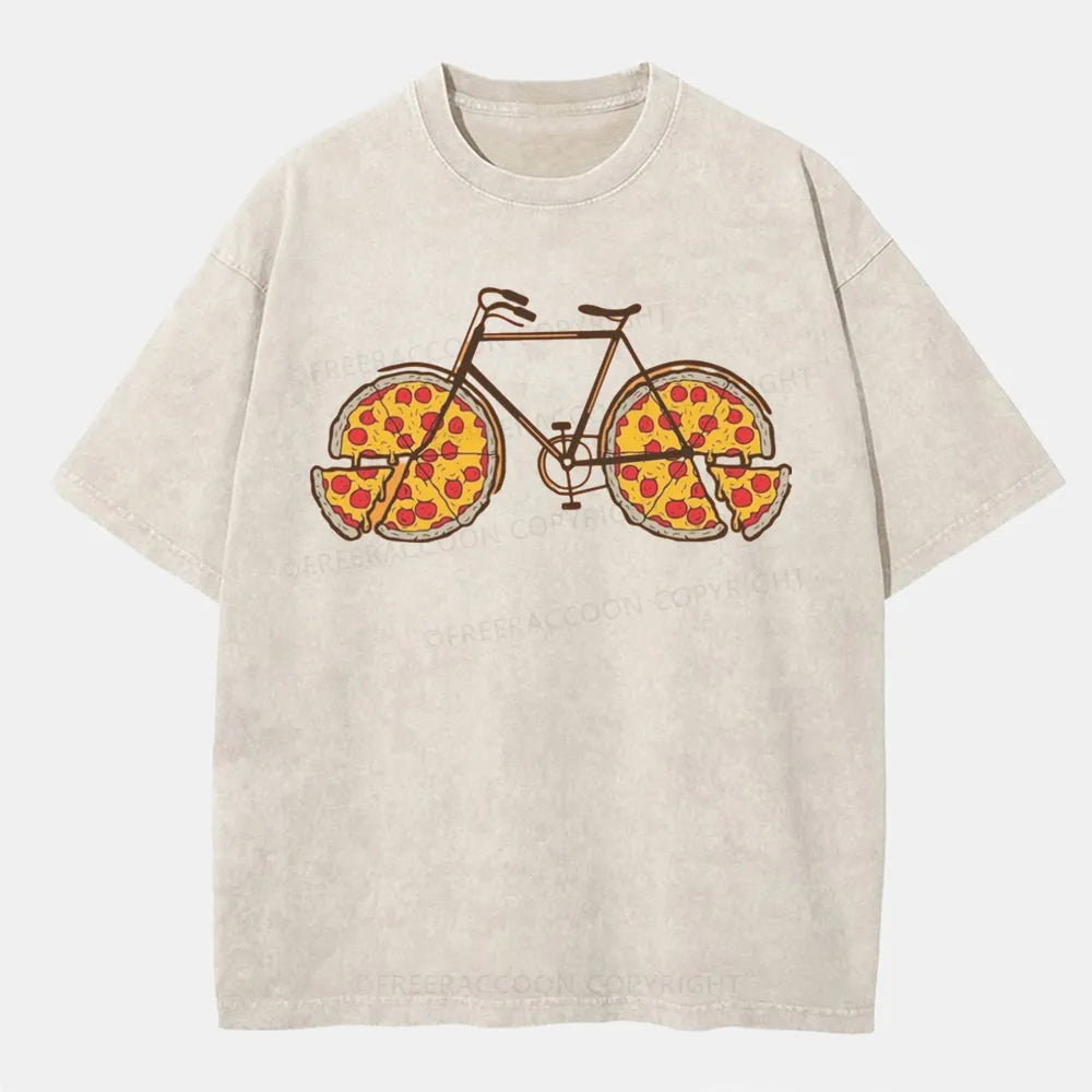 Vintage Pedal And Pizza Washed T-Shirt