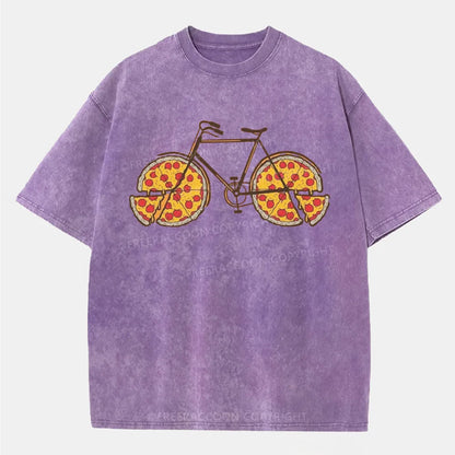 Vintage Pedal And Pizza Washed T-Shirt