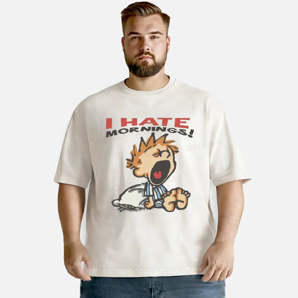 Vintage I Hate Mornings Washed T-Shirt