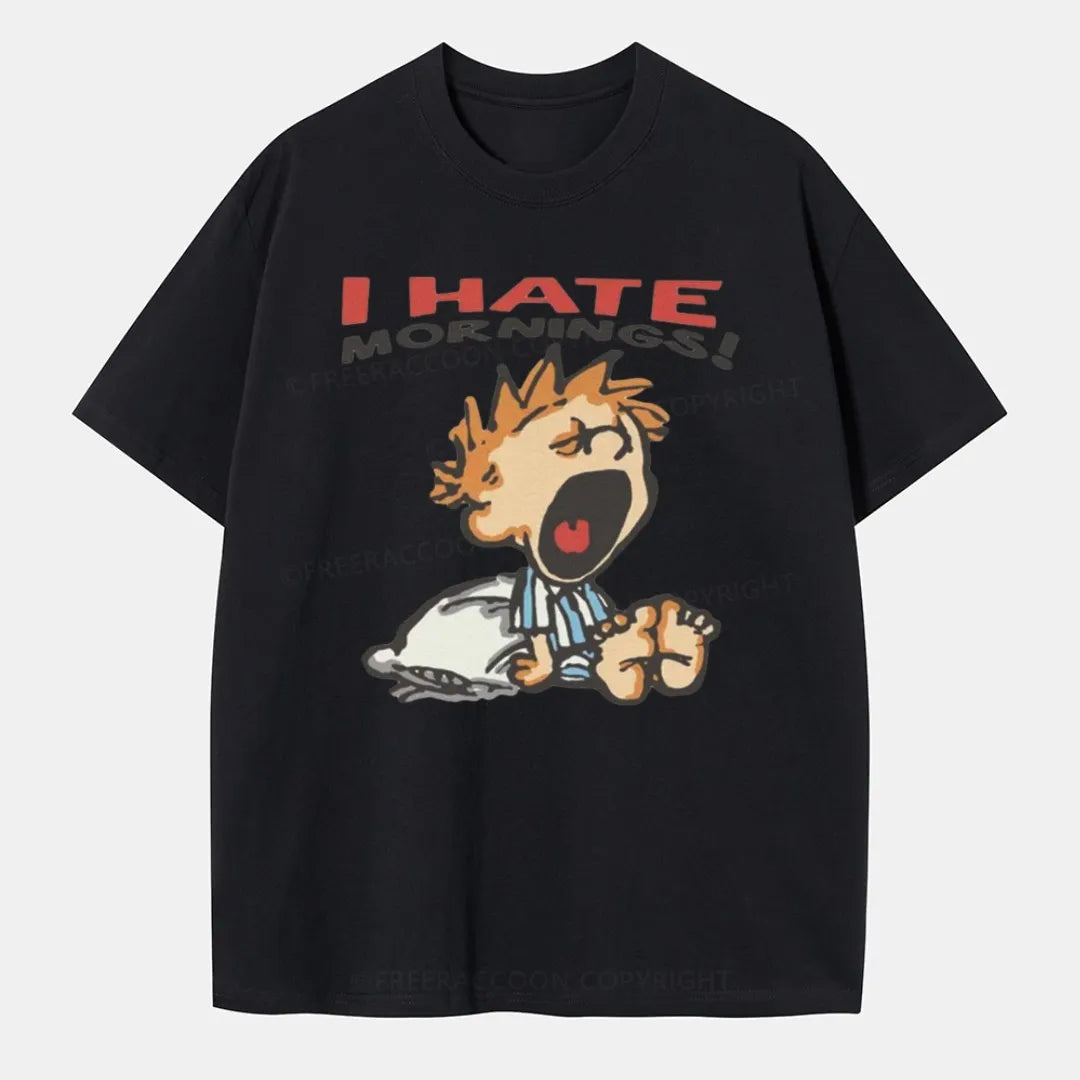 Vintage I Hate Mornings Classic T-Shirt